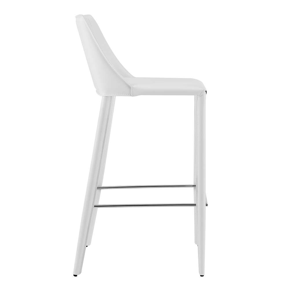 Euro Style - Kalle Bar Stool in White - 30918-WHT-MP1 veiw 3