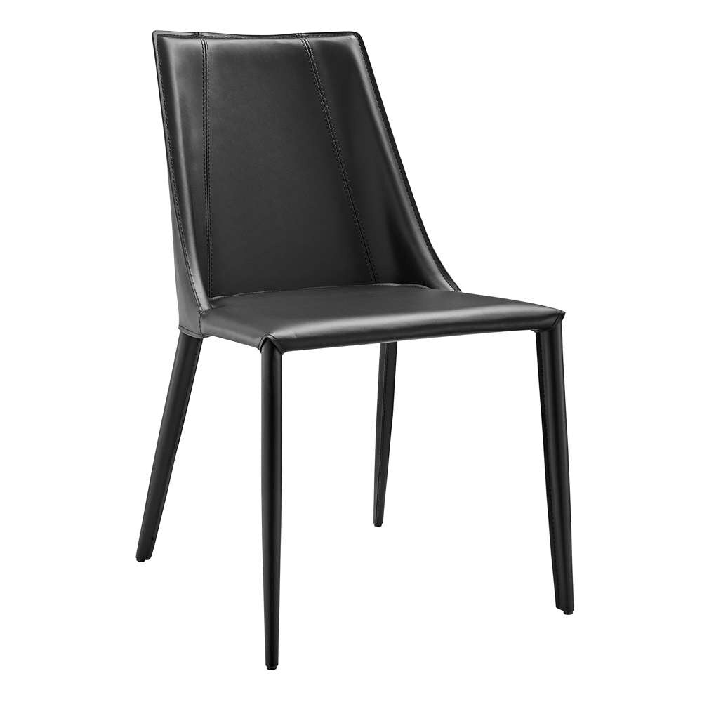 Euro Style - Kalle Side Chair in Black - 30914-BLK-MP1 veiw 2