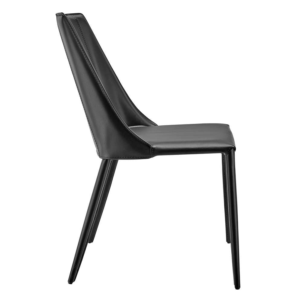 Euro Style - Kalle Side Chair in Black - 30914-BLK-MP1 veiw 3