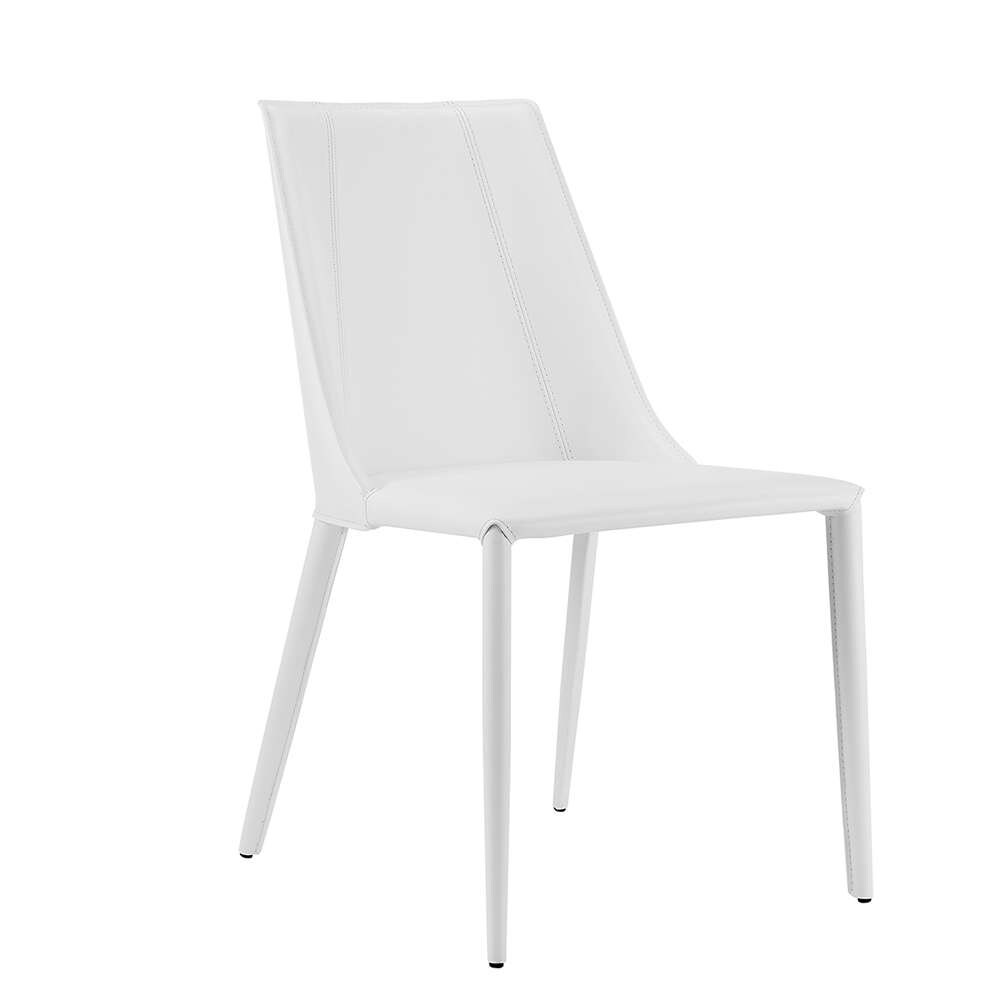 Euro Style - Kalle Side Chair in White - 30914-WHT-MP1 veiw 2