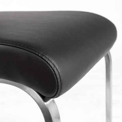 Euro Style - Lexington Side Chair in Black and Brushed Stainless Steel (Set of 2) - 81013BLK veiw 7