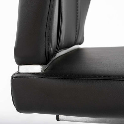 Euro Style - Lexington Side Chair in Black and Brushed Stainless Steel (Set of 2) - 81013BLK veiw 8