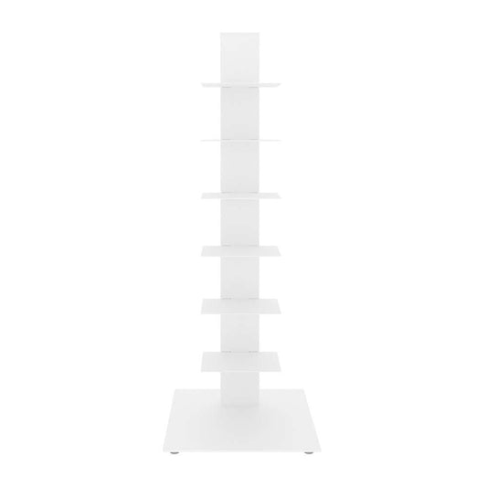 Euro Style - Sapiens 38in Bookcase/Shelf/Shelving Tower in White - 94196WHT-KIT veiw 1