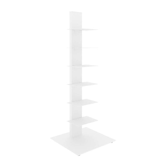 Euro Style - Sapiens 38in Bookcase/Shelf/Shelving Tower in White - 94196WHT-KIT veiw 2