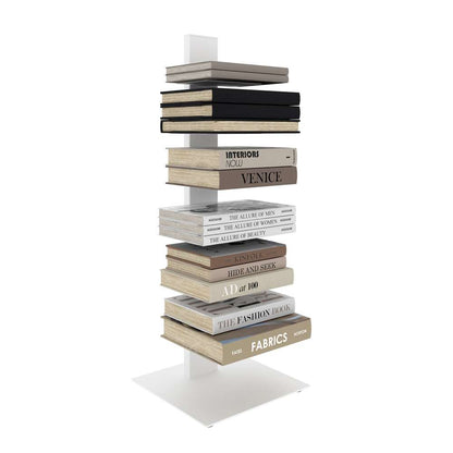 Euro Style - Sapiens 38in Bookcase/Shelf/Shelving Tower in White - 94196WHT-KIT veiw 3