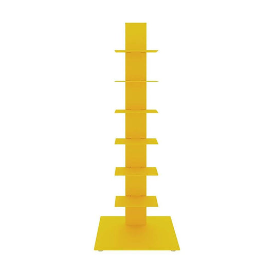 Euro Style - Sapiens 38in Bookcase/Shelf/Shelving Tower in Yellow - 94196YEL-KIT veiw 1