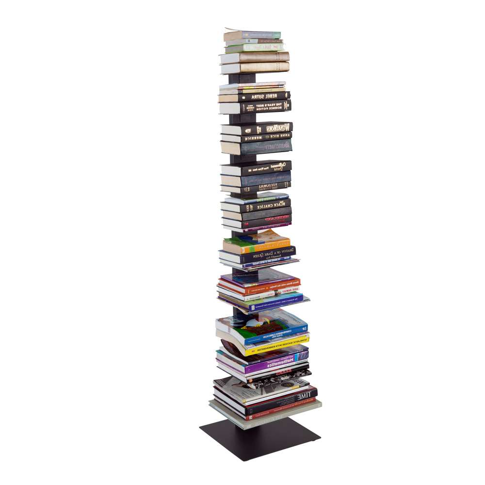 Euro Style - Sapiens 60in Bookcase/Shelf/Shelving Tower in Anthracite - 94200ANTH-KIT veiw 3