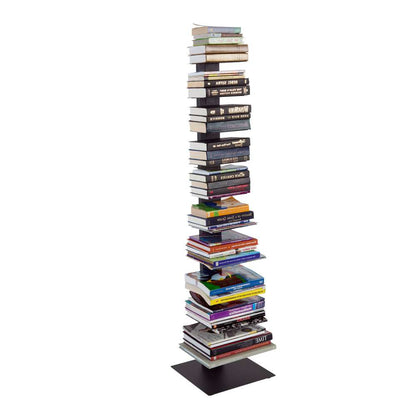 Euro Style - Sapiens 60in Bookcase/Shelf/Shelving Tower in Anthracite - 94200ANTH-KIT veiw 3