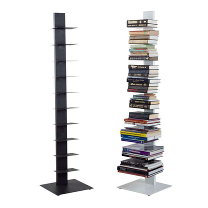 Euro Style - Sapiens 60in Bookcase/Shelf/Shelving Tower in Anthracite - 94200ANTH-KIT veiw 4
