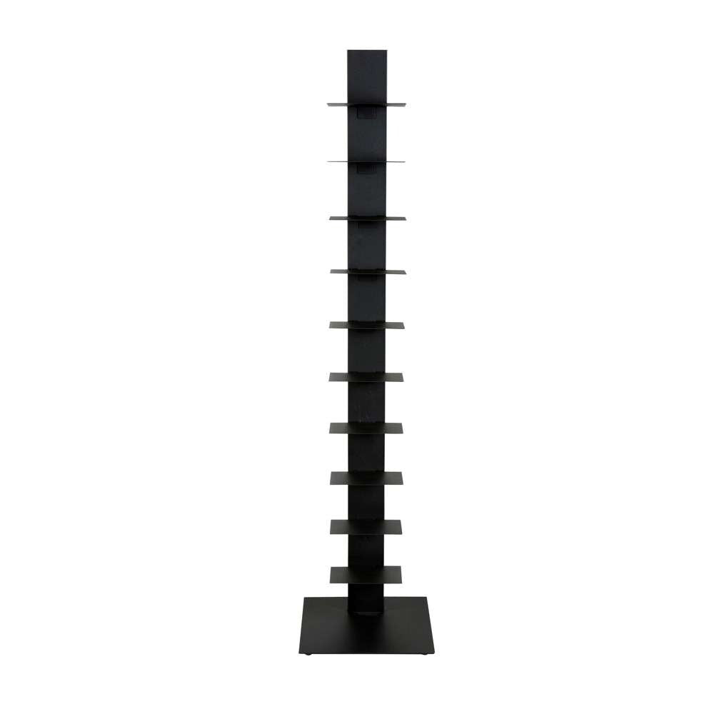 Euro Style - Sapiens 60in Bookcase/Shelf/Shelving Tower in Anthracite - 94200ANTH-KIT veiw 5