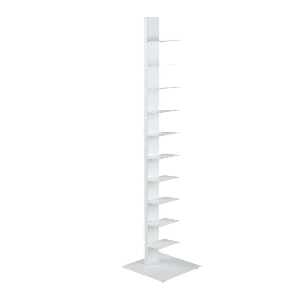 Euro Style - Sapiens 60in Bookcase/Shelf/Shelving Tower in White - 94200WHT-KIT veiw 2