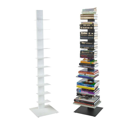 Euro Style - Sapiens 60in Bookcase/Shelf/Shelving Tower in White - 94200WHT-KIT veiw 4