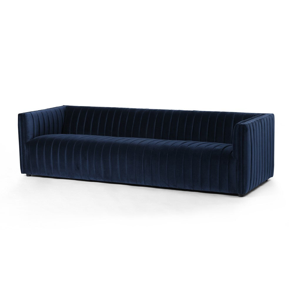 Four Hands - Augustine Sofa 96in - Sapphire Navy - CGRY-013-519 veiw 1