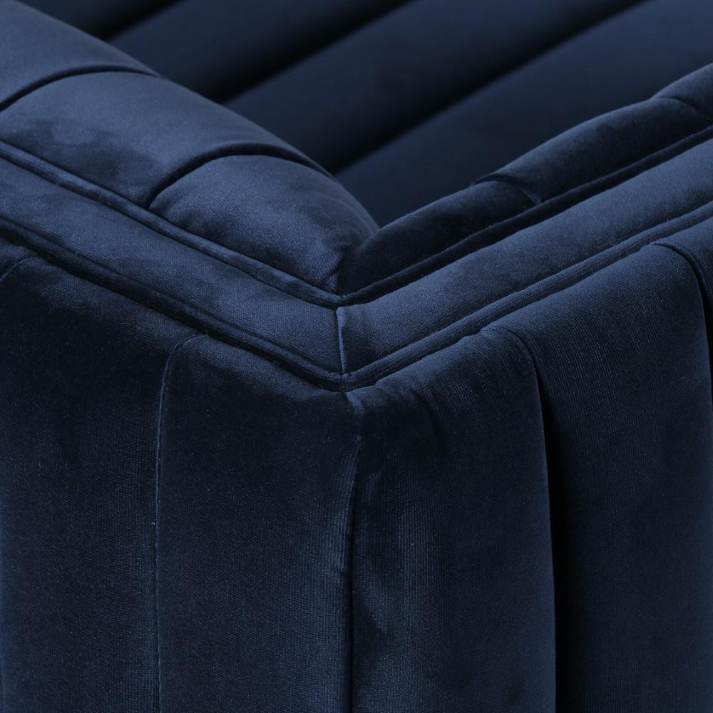 Four Hands - Augustine Sofa 96in - Sapphire Navy - CGRY-013-519 veiw 3