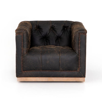 Four Hands - Maxx Swivel Chair - Destroyed Black - CKEN-F4Z-928 veiw 9