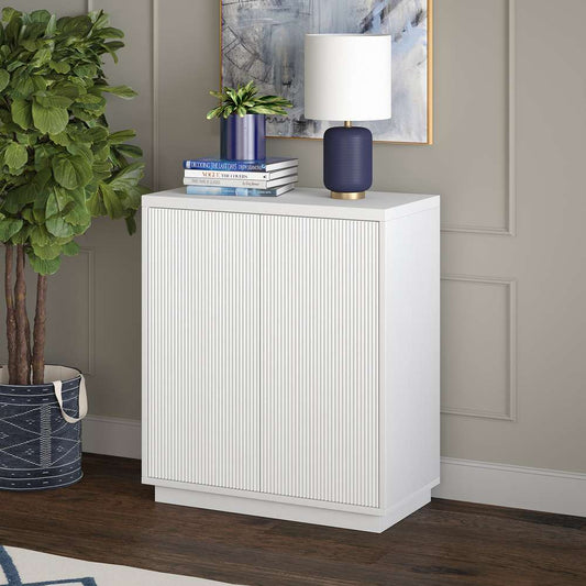 Hudson & Canal - Alston 28in Wide Rectangular Accent Cabinet in White - AC1906 veiw 2