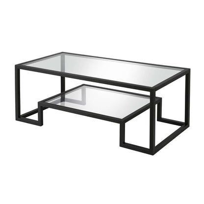 Hudson & Canal - Athena 45in Wide Rectangular Coffee Table in Blackened Bronze - CT0181 veiw 5