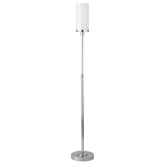 Hudson & Canal - Frieda 66in Tall Floor Lamp with Glass Shade in Polished Nickel/White Milk - FL1085 veiw 1