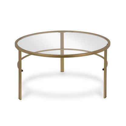 Hudson & Canal - Gaia Round Nested Coffee Table in Brass - CT0052 veiw 5