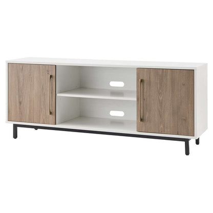 Hudson & Canal - Julian Rectangular TV Stand for TVs up to 65in in White/Antiqued Gray Oak - TV1680 veiw 4