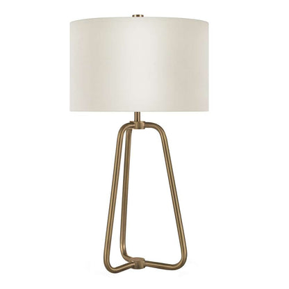 Hudson & Canal - Marduk 25.5in Tall Table Lamp with Fabric Shade in Brass/White - TL0001 veiw 3