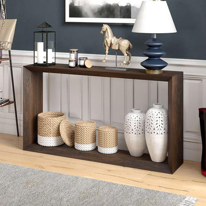 Hudson & Canal - Osmond 55in Wide Rectangular Console Table in Alder Brown - AT1947 veiw 2