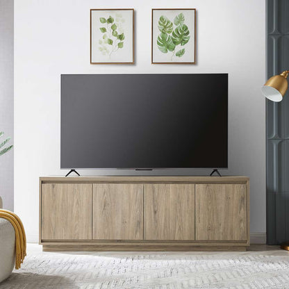 Hudson & Canal - Presque Rectangular TV Stand for TVs up to 75in in Gray - TV1857 veiw 2
