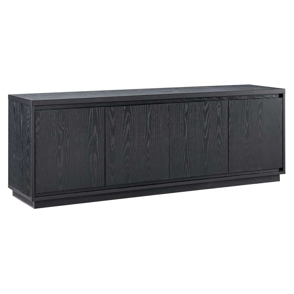 Hudson & Canal - Presque Rectangular TV Stand for TVs up to 75in in Black Grain - TV1854 veiw 1