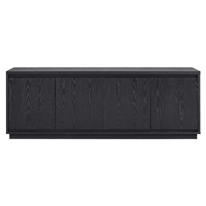 Hudson & Canal - Presque Rectangular TV Stand for TVs up to 75in in Black Grain - TV1854 veiw 3