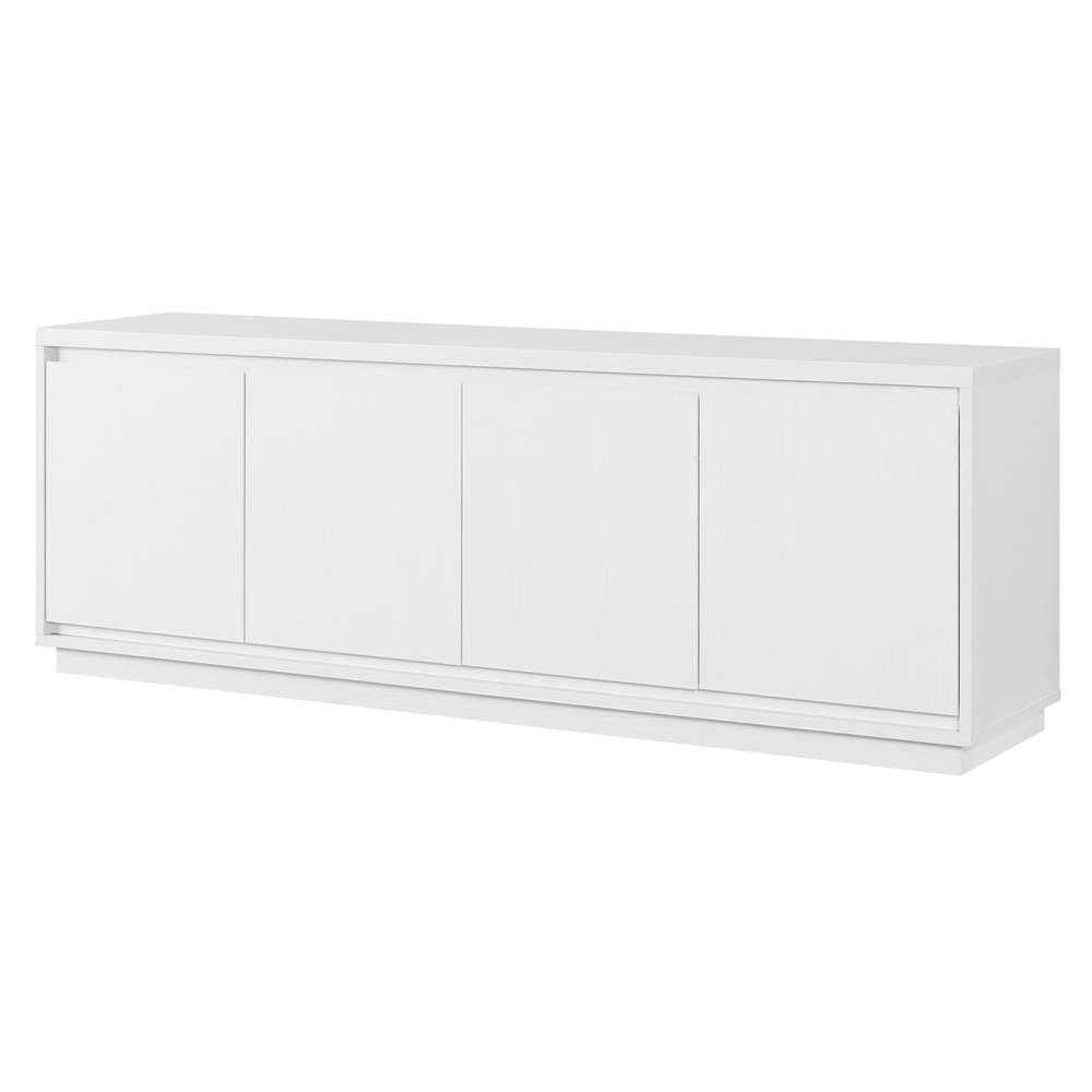 Hudson & Canal - Presque Rectangular TV Stand for TVs up to 75in in White - TV1856 veiw 4