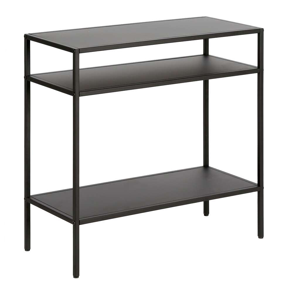 Hudson & Canal - Ricardo 24in Wide Rectangular Side Table in Blackened Bronze - ST0513 veiw 1