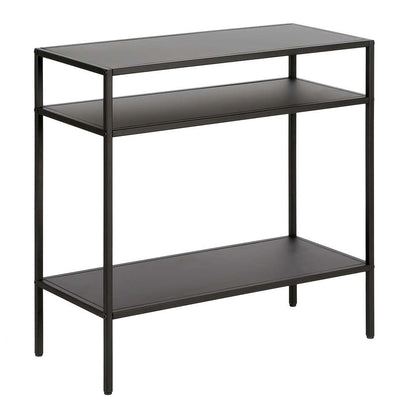 Hudson & Canal - Ricardo 24in Wide Rectangular Side Table in Blackened Bronze - ST0513 veiw 1