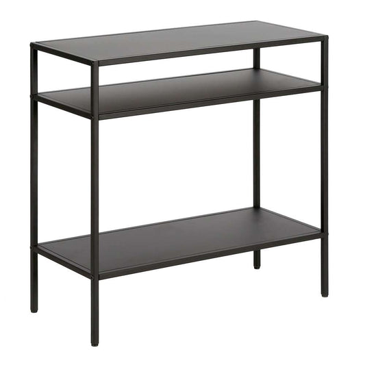 Hudson & Canal - Ricardo 24in Wide Rectangular Side Table in Blackened Bronze - ST0513 veiw 1