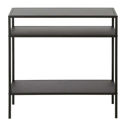 Hudson & Canal - Ricardo 24in Wide Rectangular Side Table in Blackened Bronze - ST0513 veiw 3