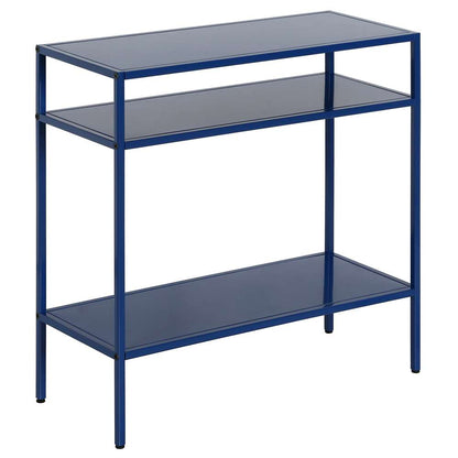 Hudson & Canal - Ricardo 24in Wide Rectangular Side Table in Mykonos Blue - ST1154 veiw 1