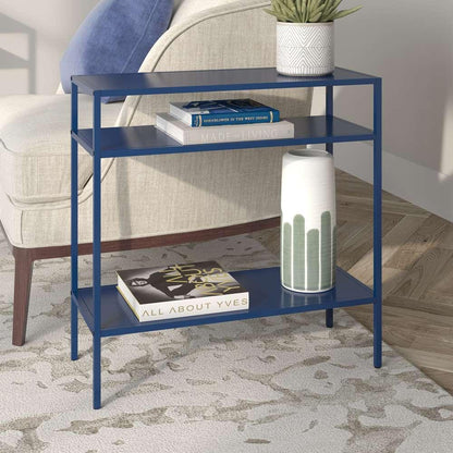 Hudson & Canal - Ricardo 24in Wide Rectangular Side Table in Mykonos Blue - ST1154 veiw 2
