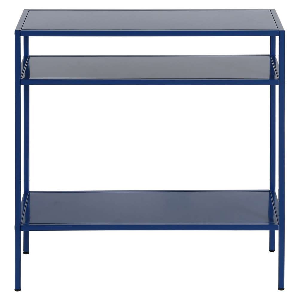 Hudson & Canal - Ricardo 24in Wide Rectangular Side Table in Mykonos Blue - ST1154 veiw 3