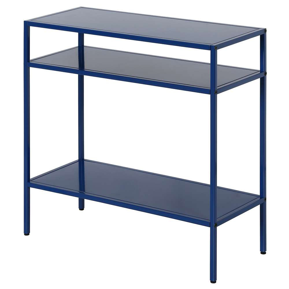Hudson & Canal - Ricardo 24in Wide Rectangular Side Table in Mykonos Blue - ST1154 veiw 4