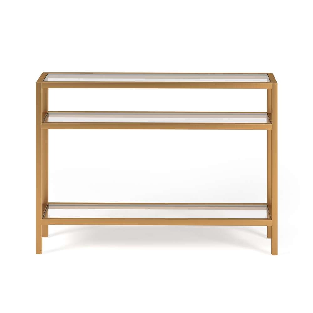 Hudson & Canal - Sivil 42in Wide Rectangular Console Table in Brass - AT0163 veiw 3