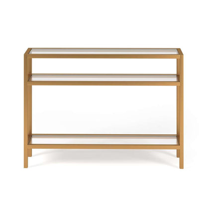 Hudson & Canal - Sivil 42in Wide Rectangular Console Table in Brass - AT0163 veiw 3