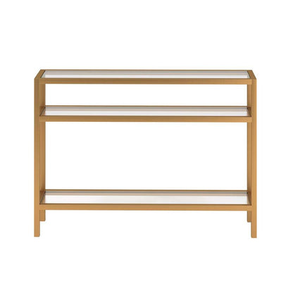 Hudson & Canal - Sivil 42in Wide Rectangular Console Table in Brass - AT0163 veiw 5