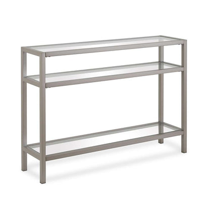 Hudson & Canal - Sivil 42in Wide Rectangular Console Table in Satin Nickel - AT0173 veiw 1