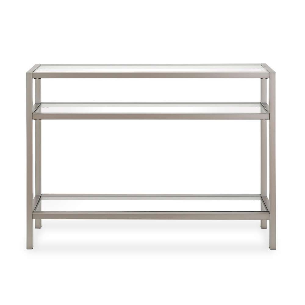 Hudson & Canal - Sivil 42in Wide Rectangular Console Table in Satin Nickel - AT0173 veiw 3