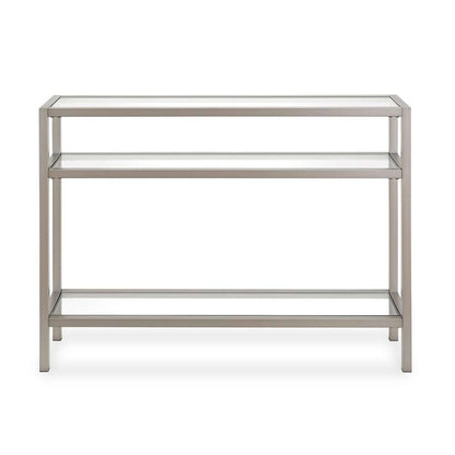 Hudson & Canal - Sivil 42in Wide Rectangular Console Table in Satin Nickel - AT0173 veiw 3