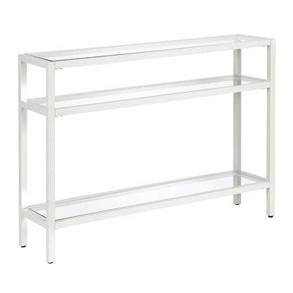 Hudson & Canal - Sivil 42in Wide Rectangular Console Table in White - AT0434 veiw 1