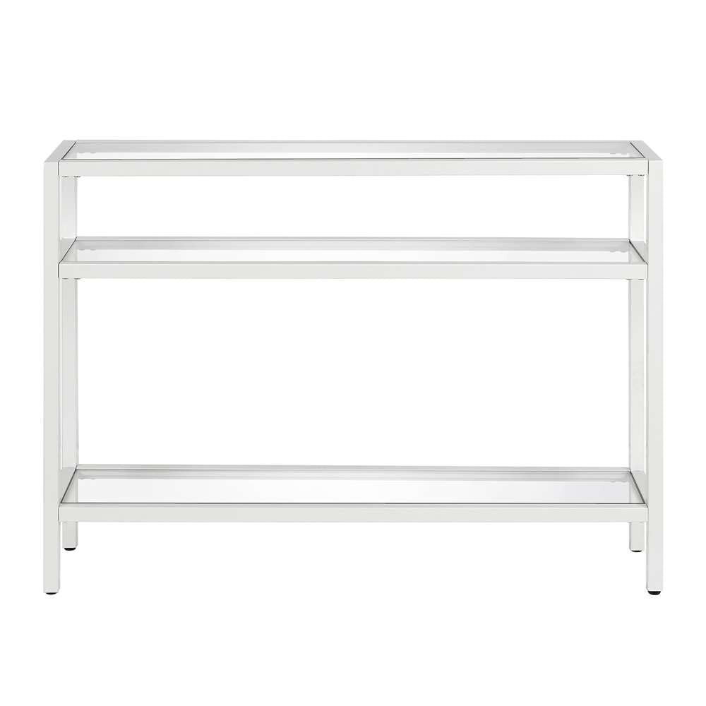 Hudson & Canal - Sivil 42in Wide Rectangular Console Table in White - AT0434 veiw 3