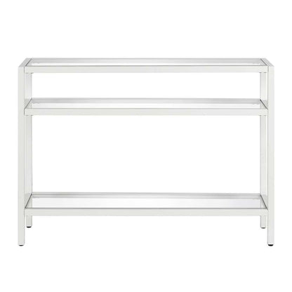 Hudson & Canal - Sivil 42in Wide Rectangular Console Table in White - AT0434 veiw 3