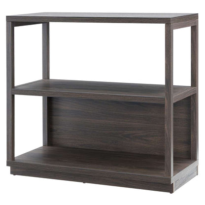 Hudson & Canal - Thalia 33in Tall Rectangular Bookcase in Alder Brown - BK1272 veiw 4