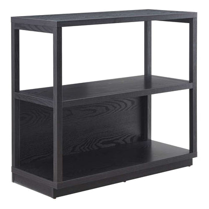 Hudson & Canal - Thalia 33in Tall Rectangular Bookcase in Black - BK1269 veiw 1