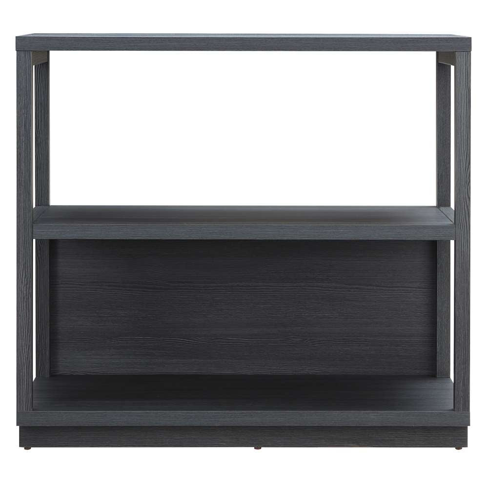 Hudson & Canal - Thalia 33in Tall Rectangular Bookcase in Charcoal Gray - BK1270 veiw 3